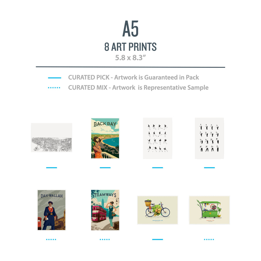 A5 CULTURE Pack (Urban) - 8 Prints