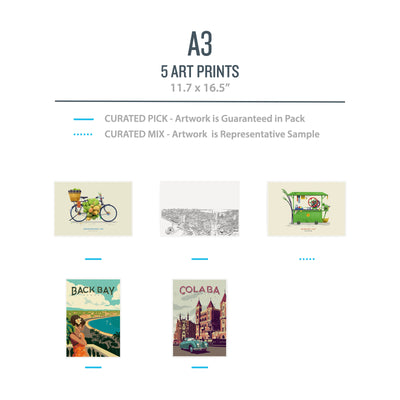 A3 CULTURE Pack (Urban) - 5 Prints