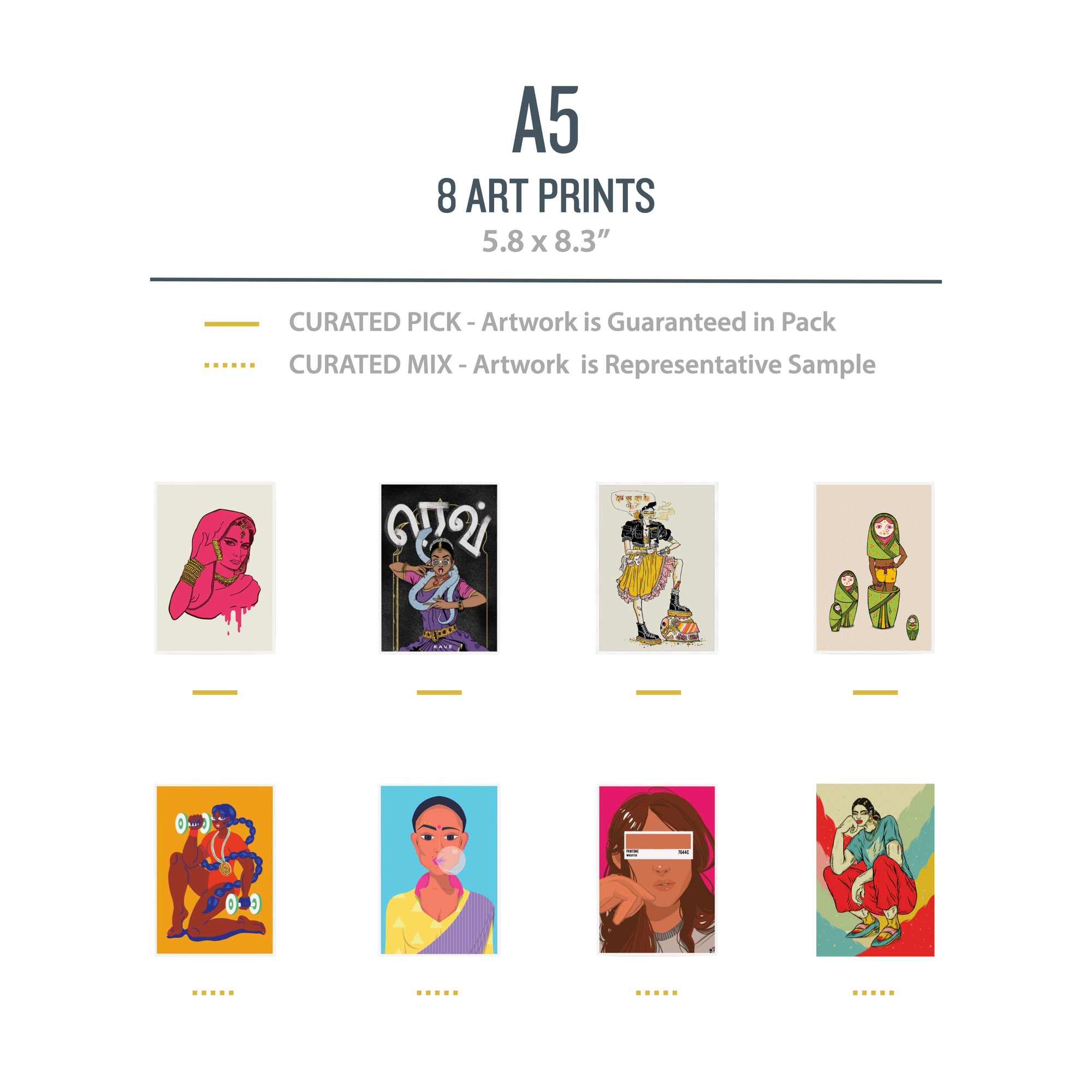 A5 FUSION Pack (Girl Power) - 8 Prints
