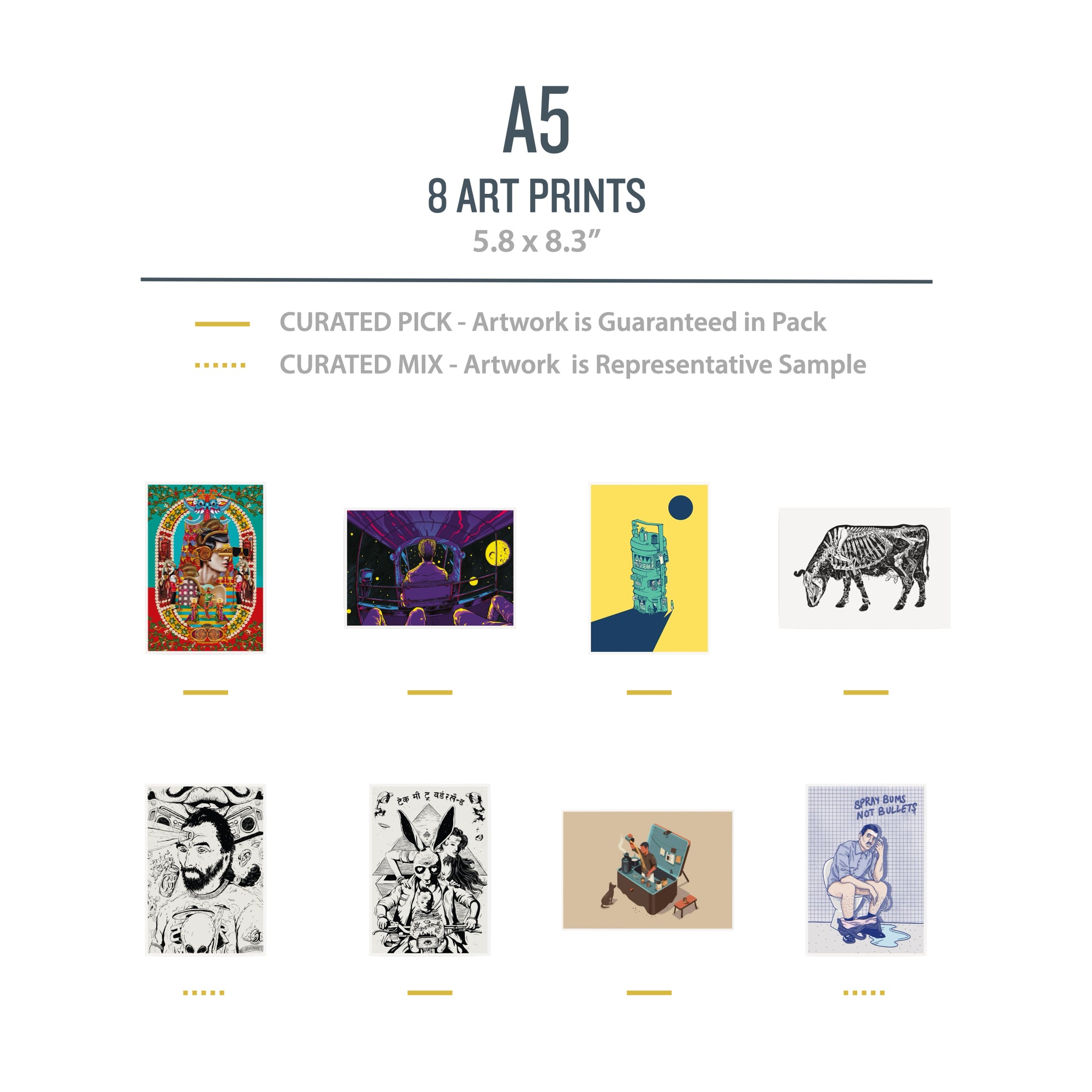 A5 FUSION Pack (Remix) - 8 Prints