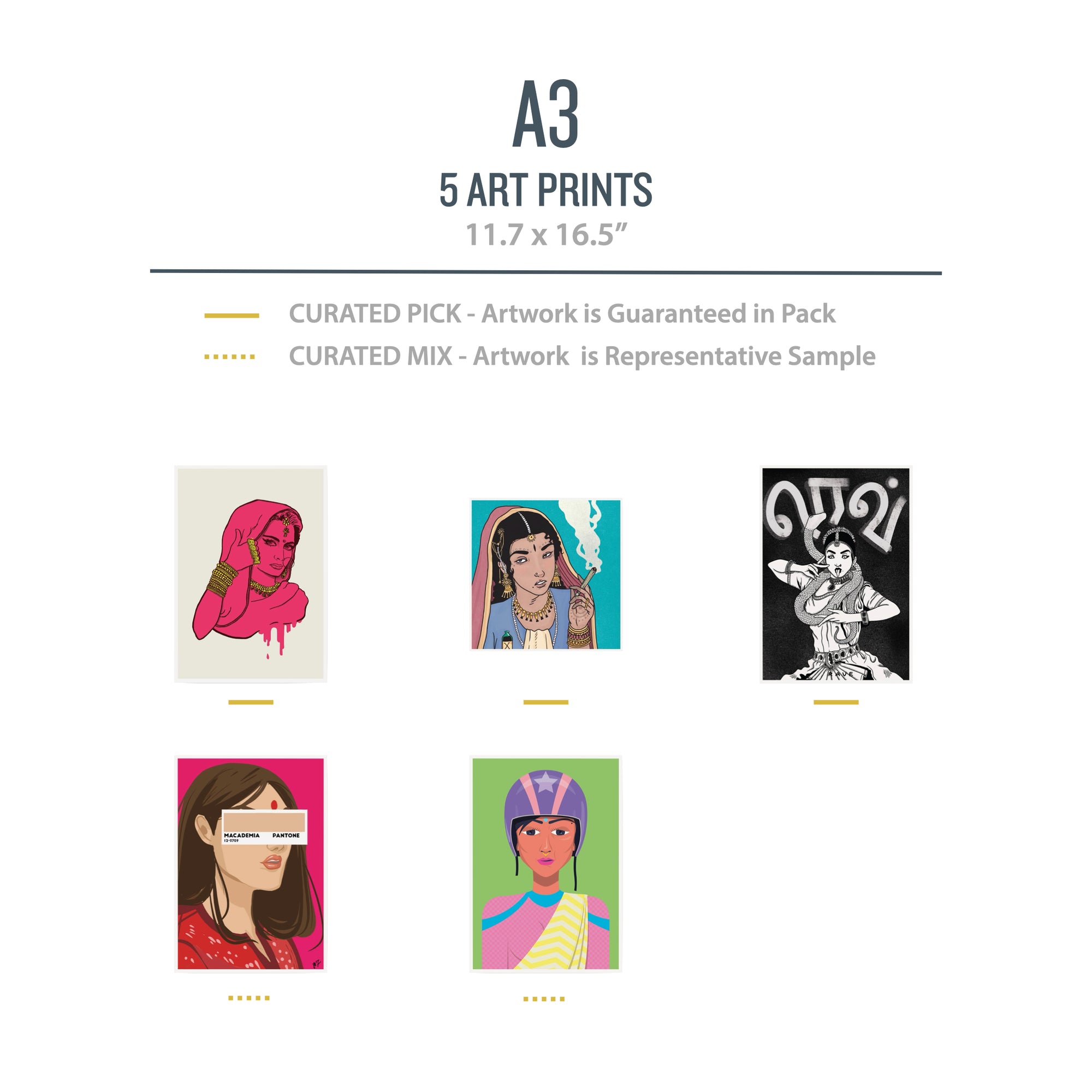 A3 FUSION Pack (Girl Power) - 5 Prints
