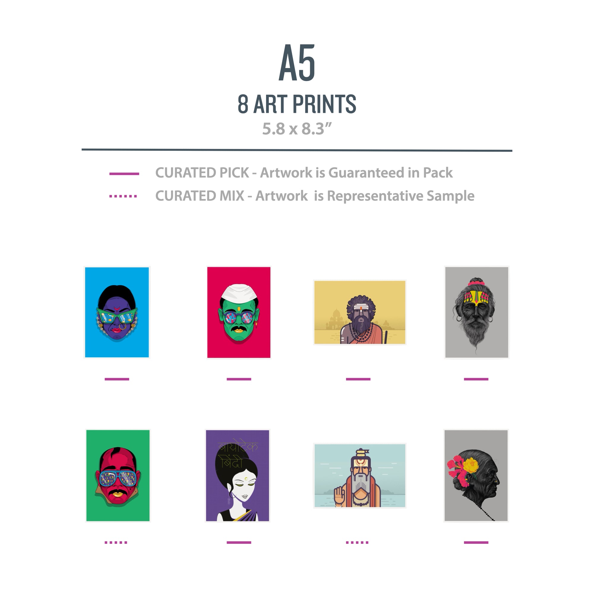 A5 PEOPLE Pack (Portraits) - 8 Prints