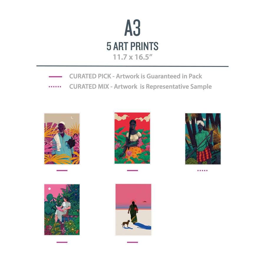 A3 PEOPLE Pack (Neighbours) - 5 Prints