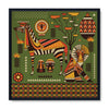 African Safari - Zebra & Monkey