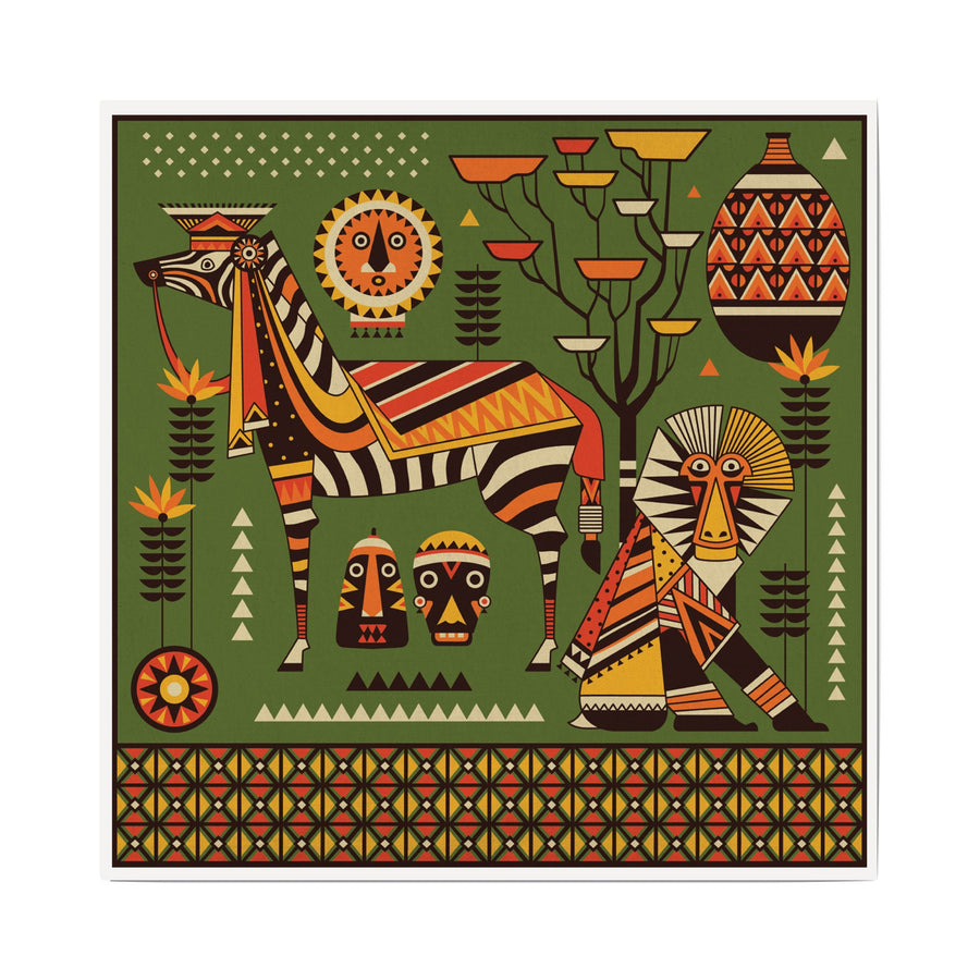 African Safari - Zebra & Monkey