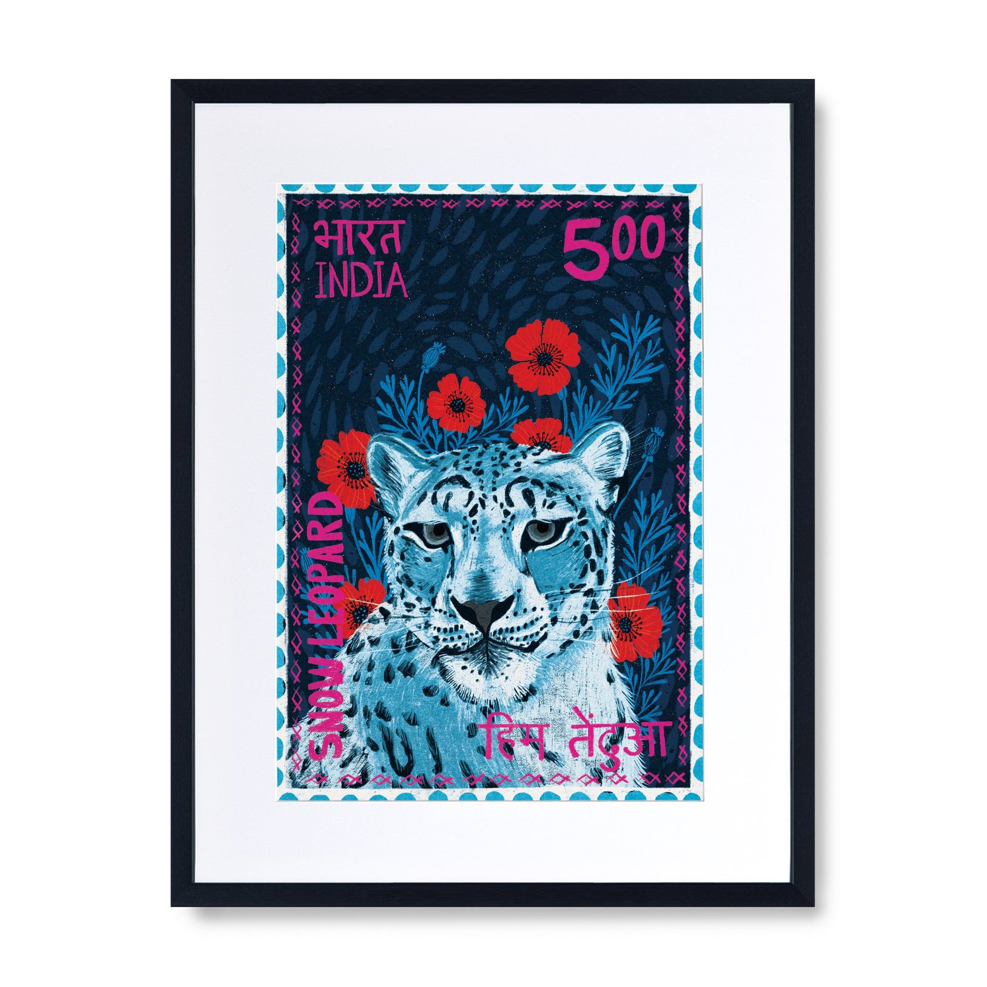 Postage Stamp - Snow Leopard