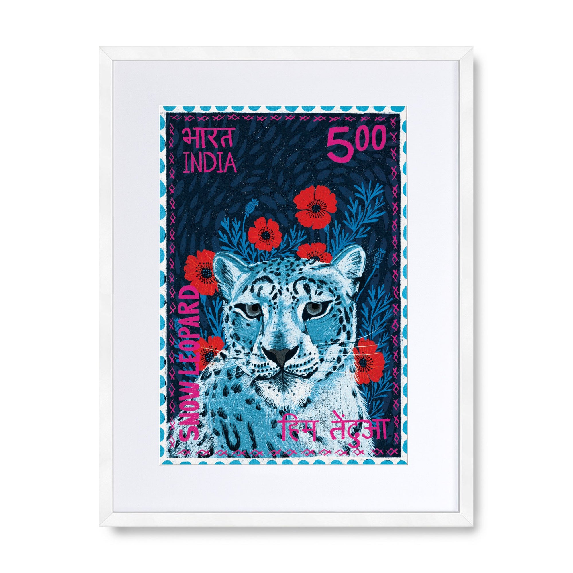 Postage Stamp - Snow Leopard