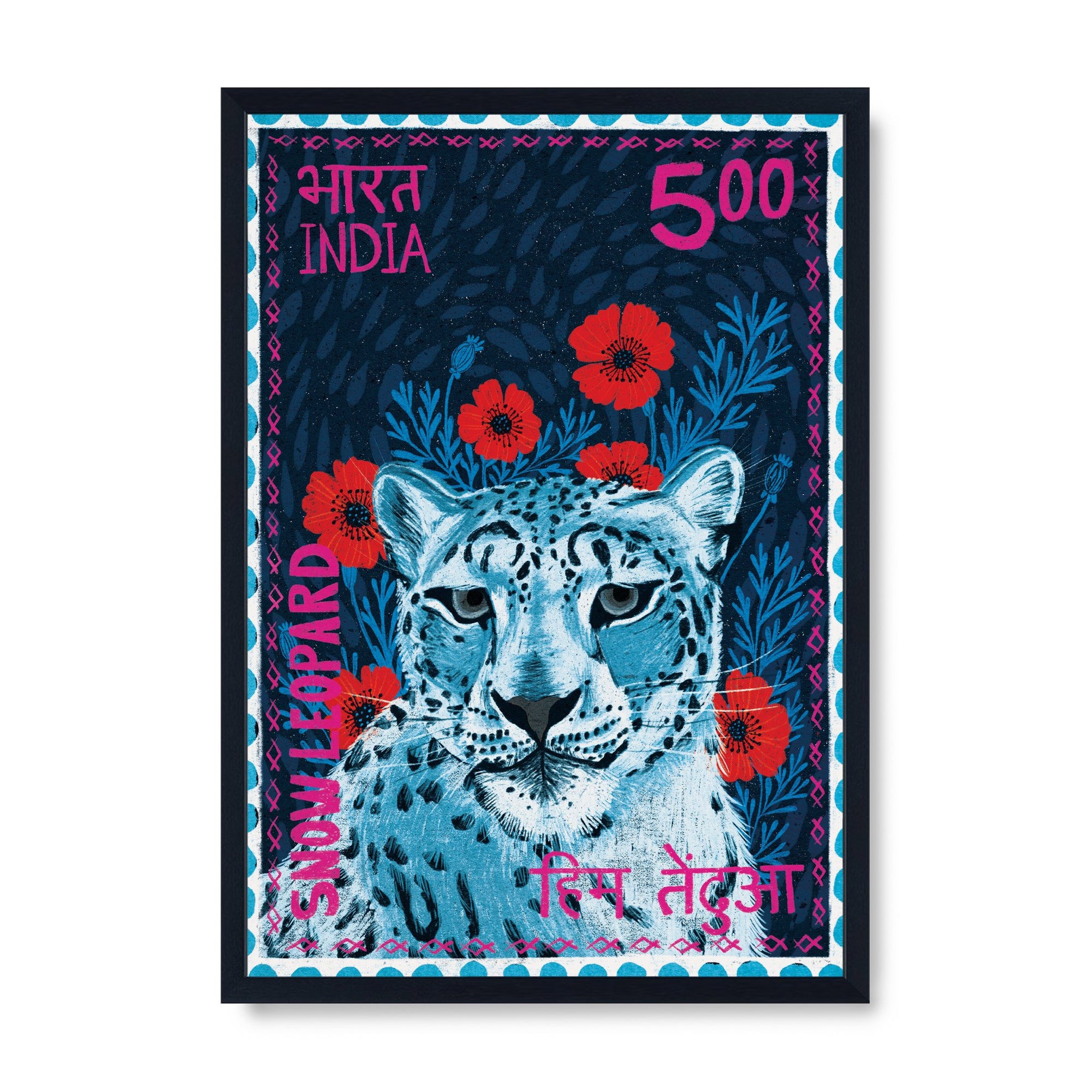 Postage Stamp - Snow Leopard