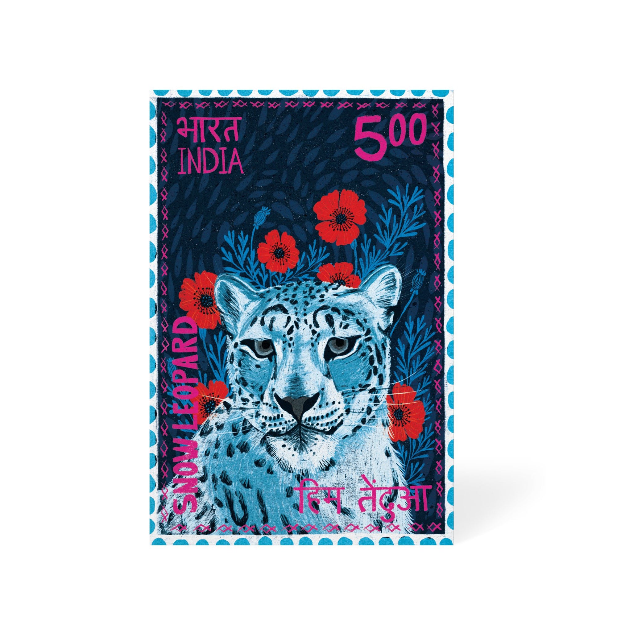 Postage Stamp - Snow Leopard