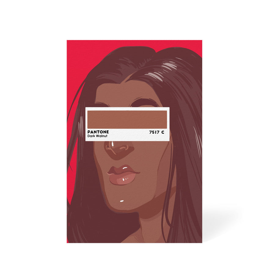 Shade Card - Dark Walnut