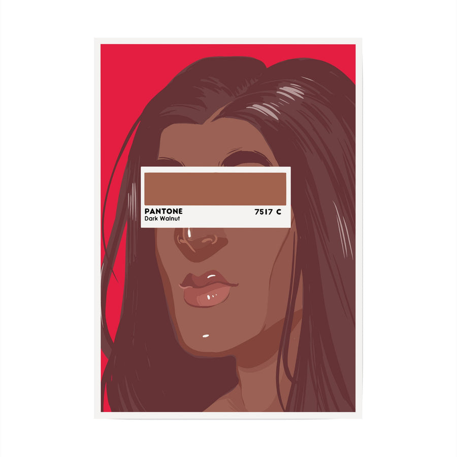 Shade Card - Dark Walnut