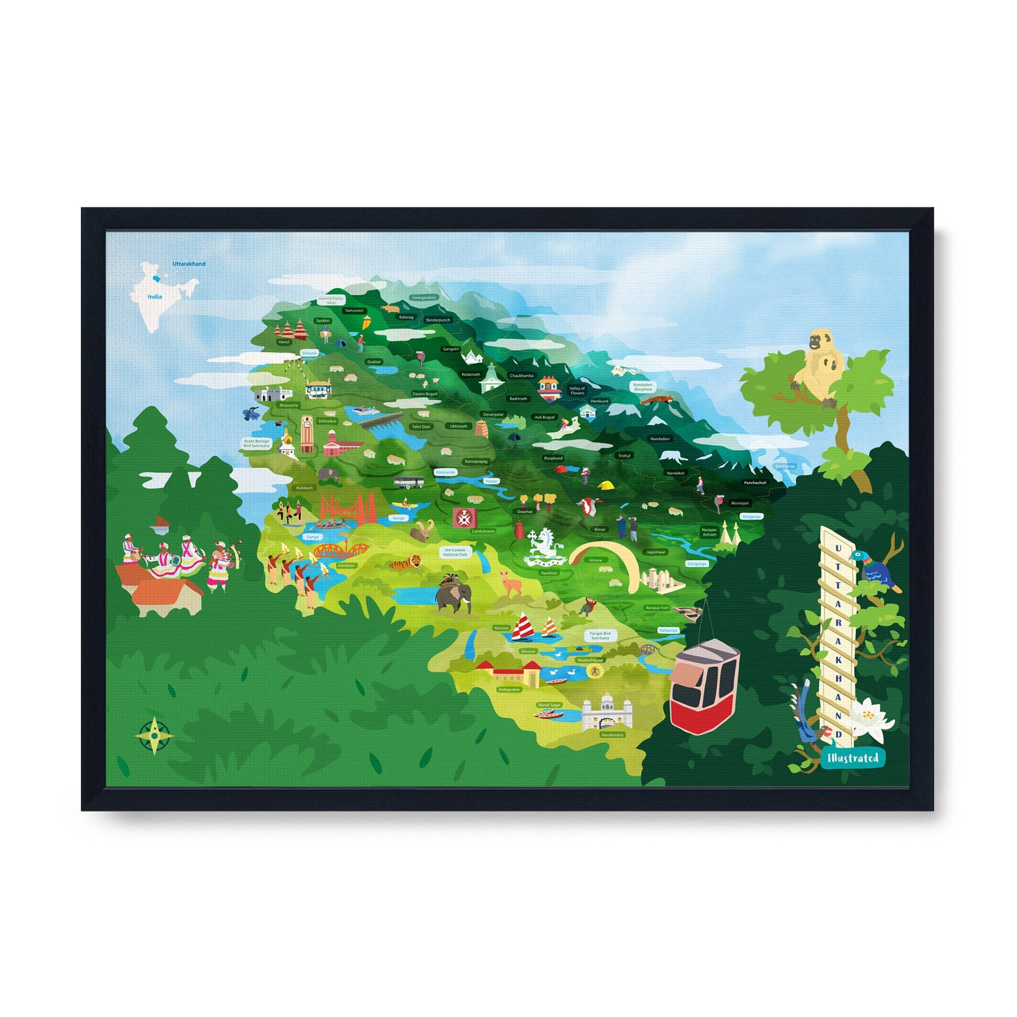 Uttarakhand Map