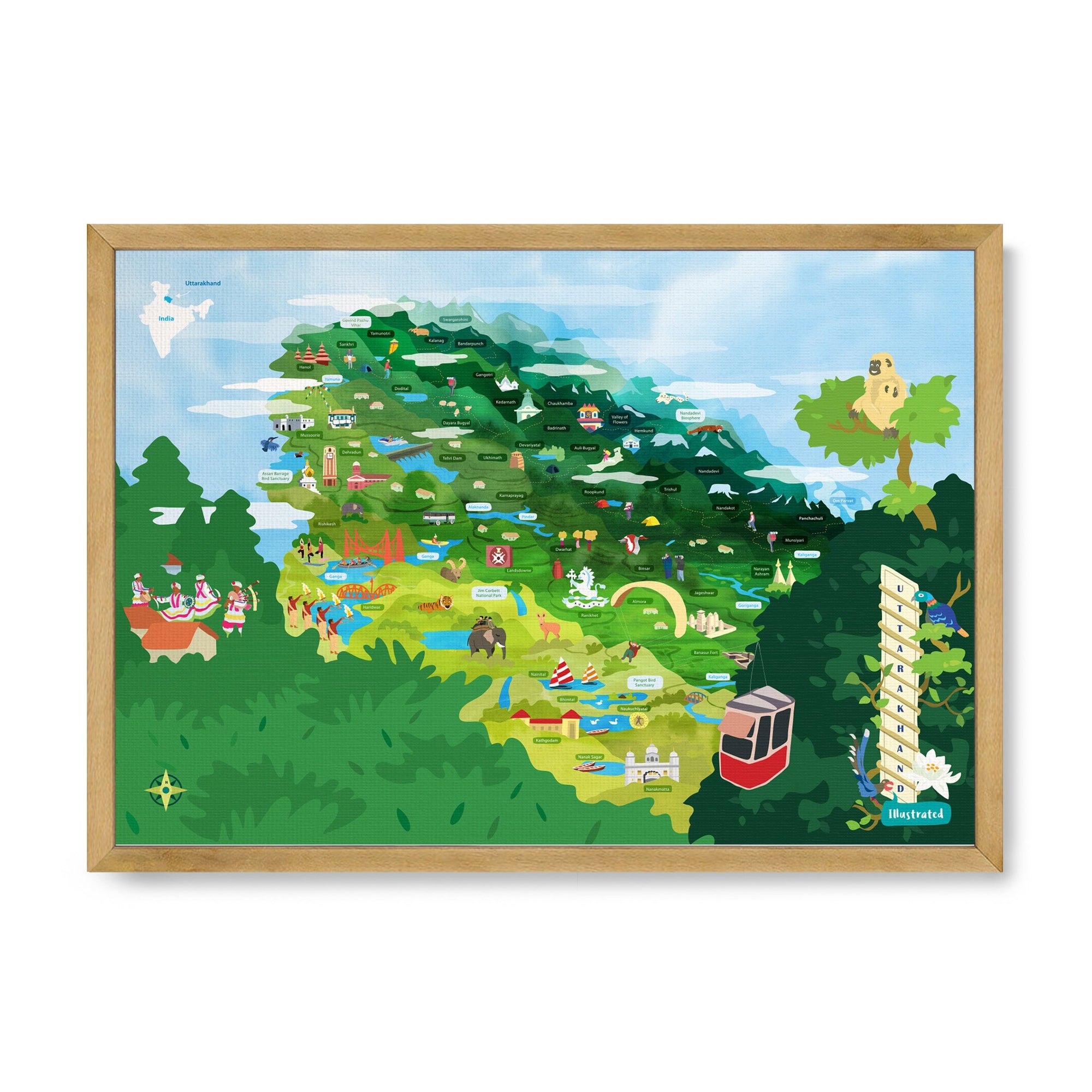 Uttarakhand Map