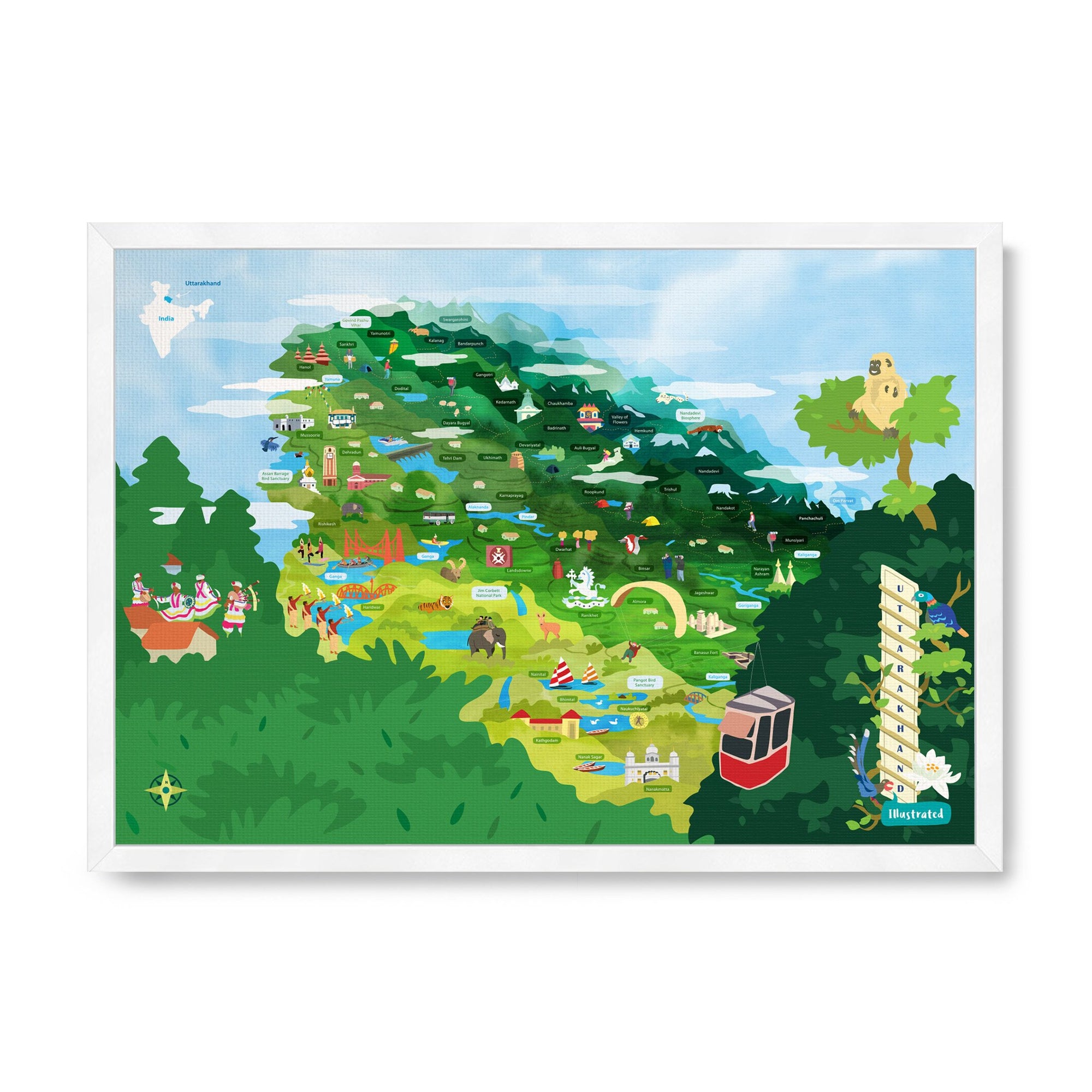 Uttarakhand Map