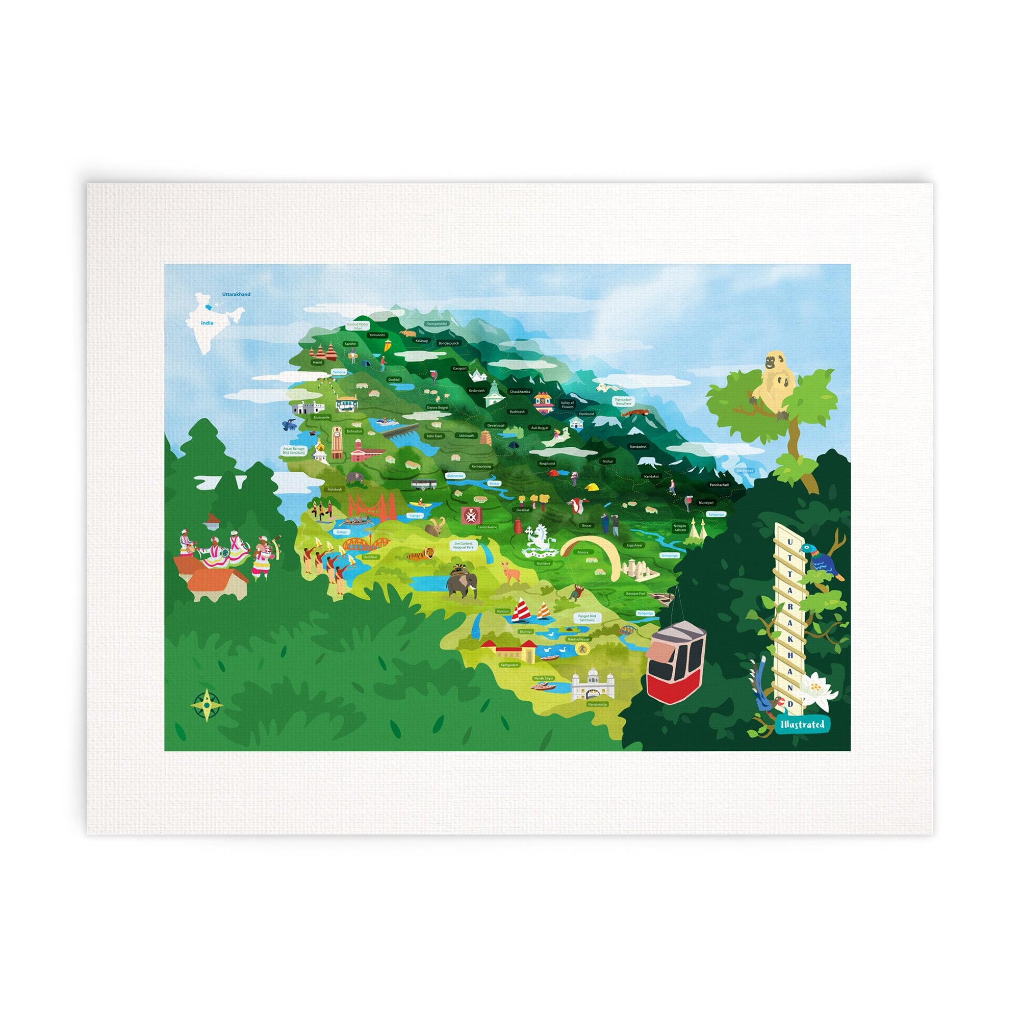 Uttarakhand Map