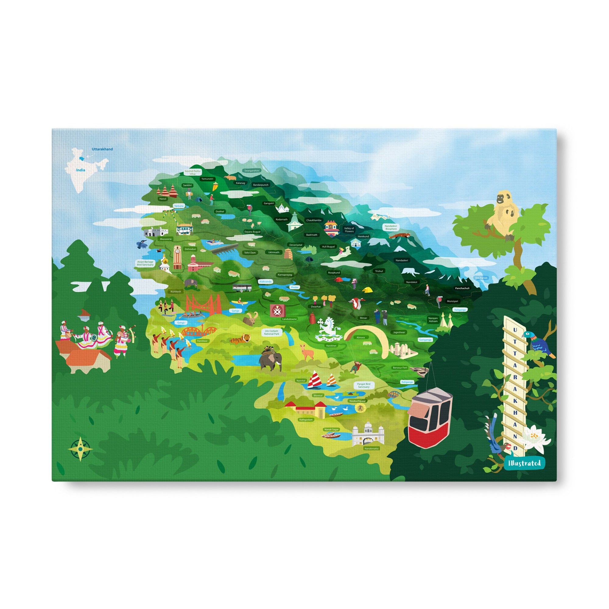 Uttarakhand Map