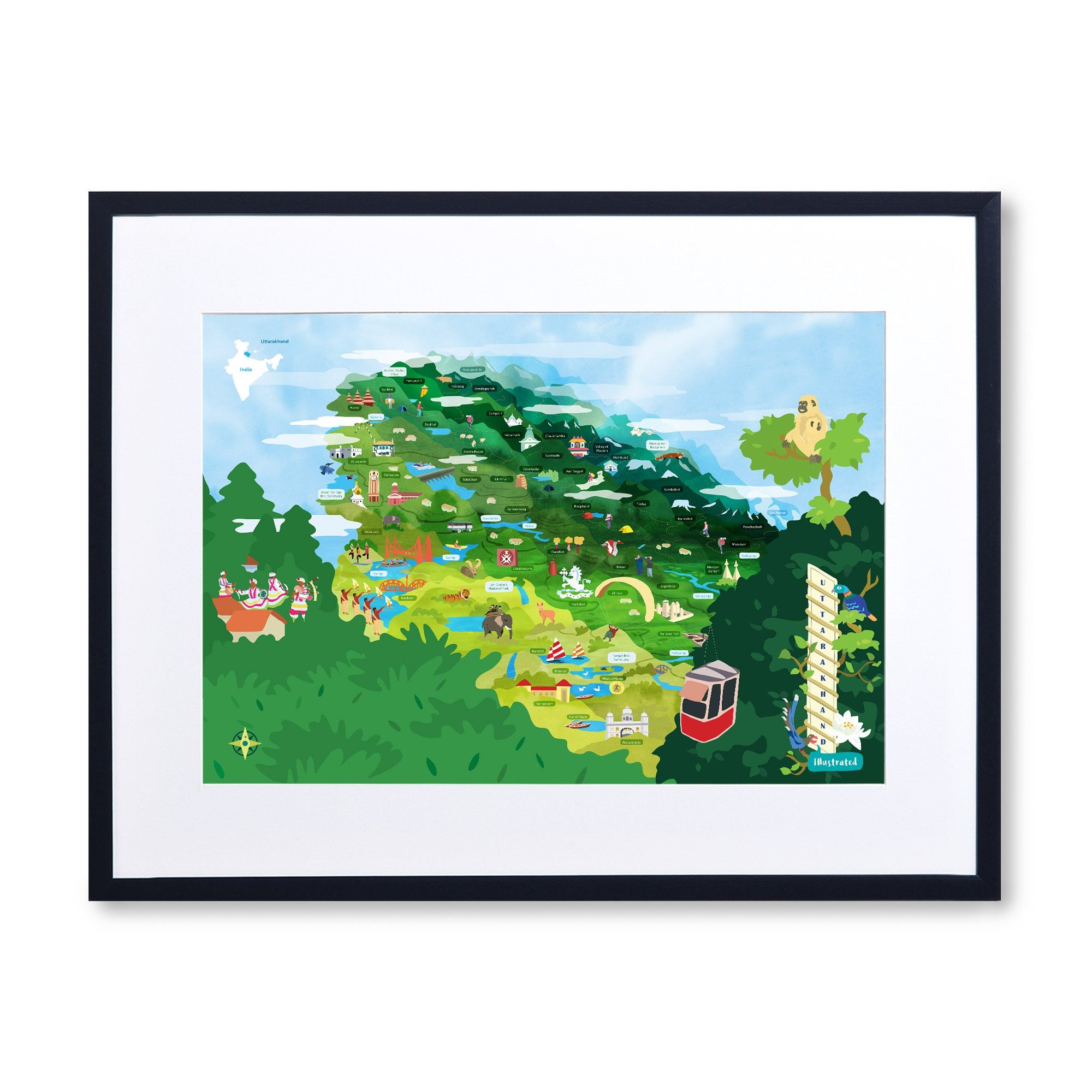 Uttarakhand Map