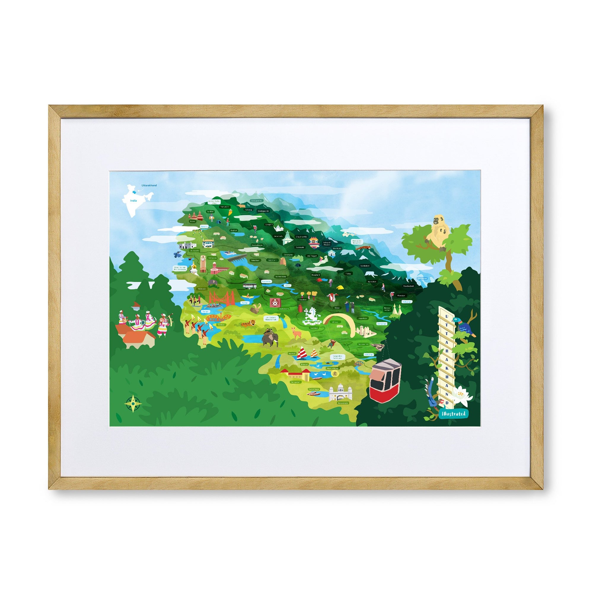Uttarakhand Map