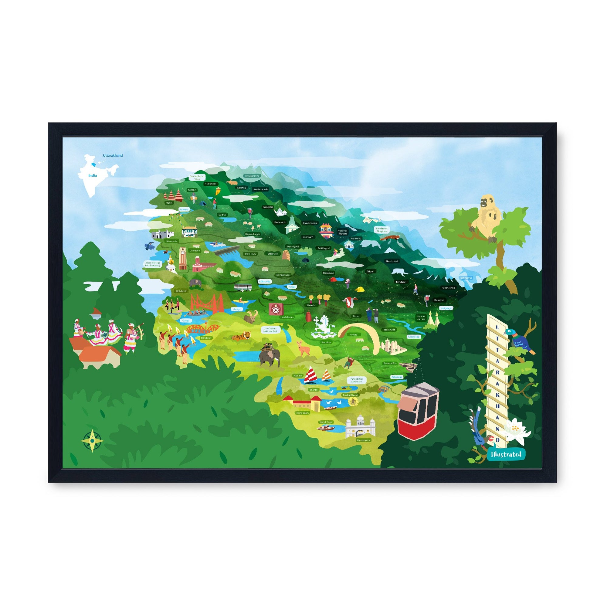 Uttarakhand Map