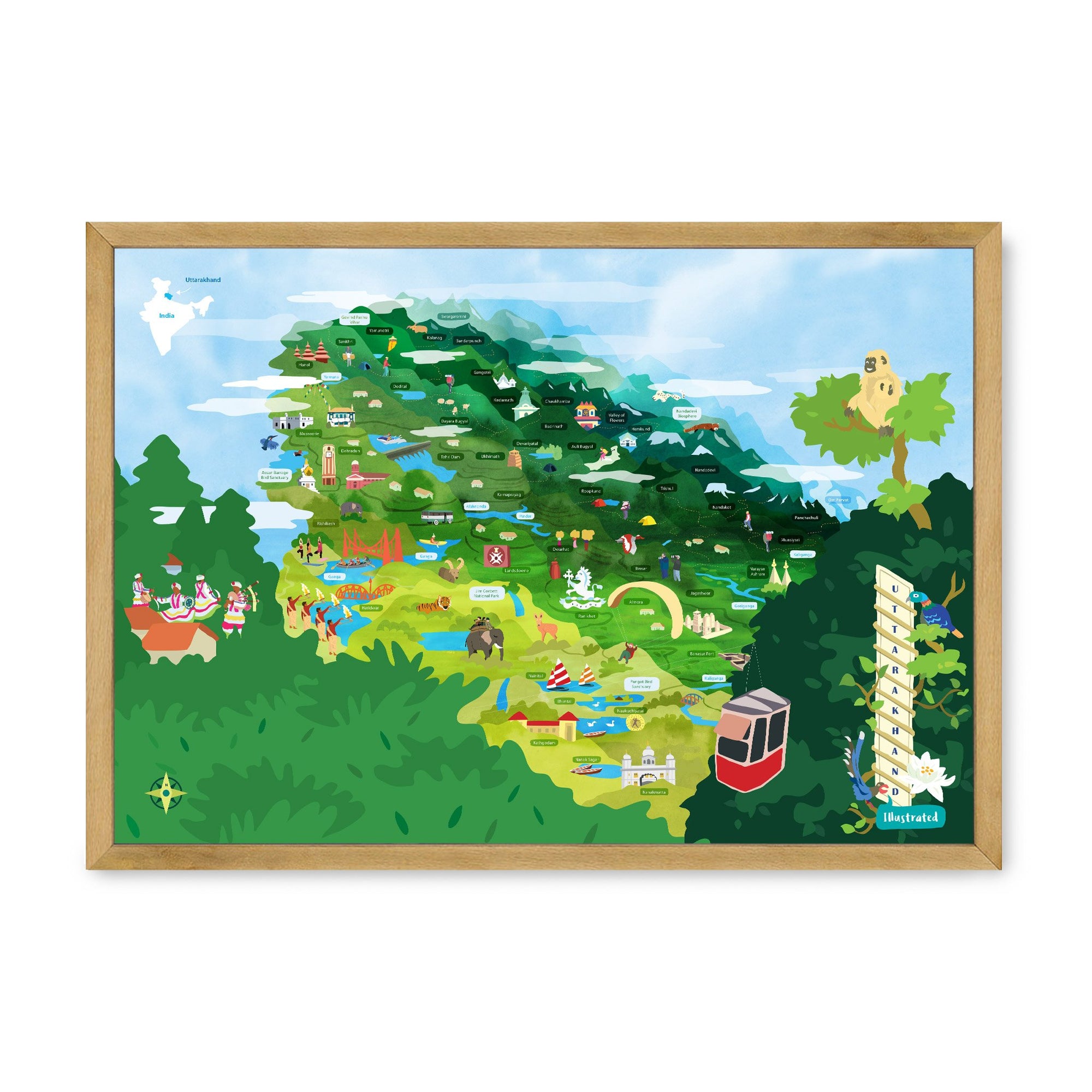 Uttarakhand Map