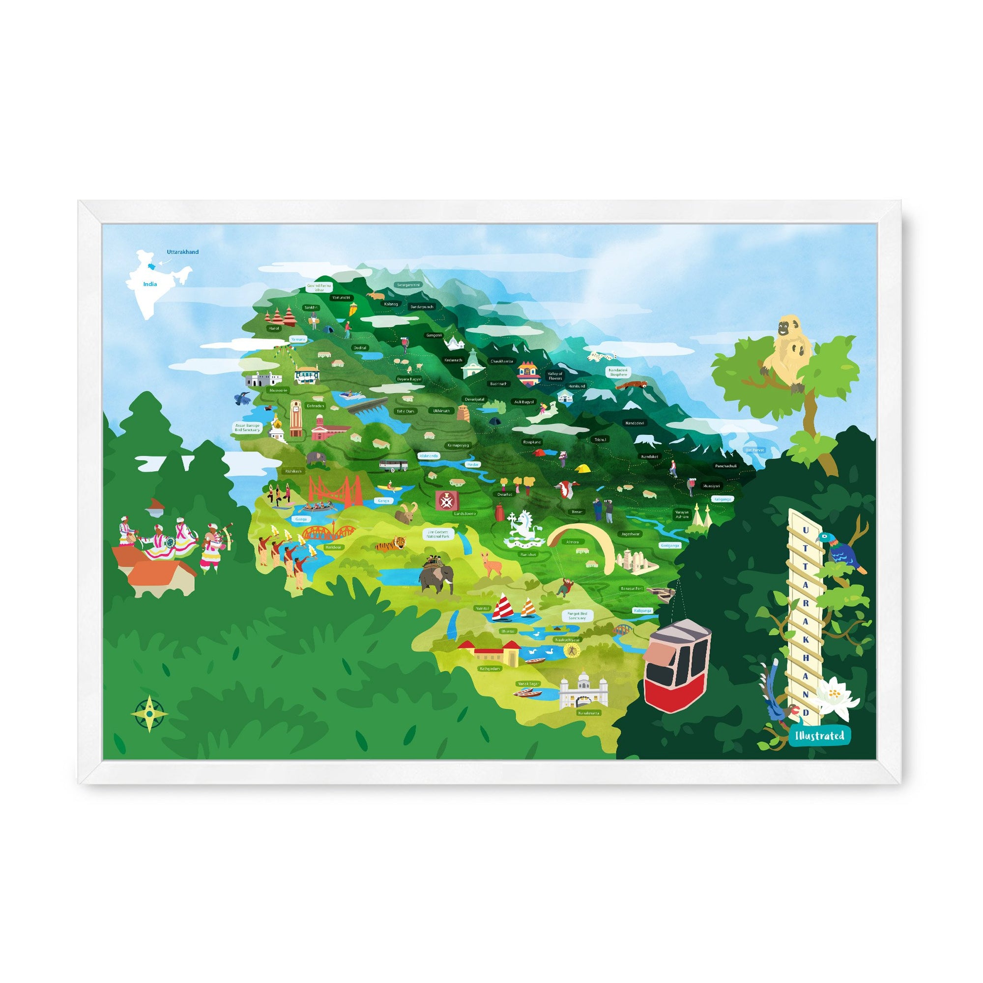Uttarakhand Map