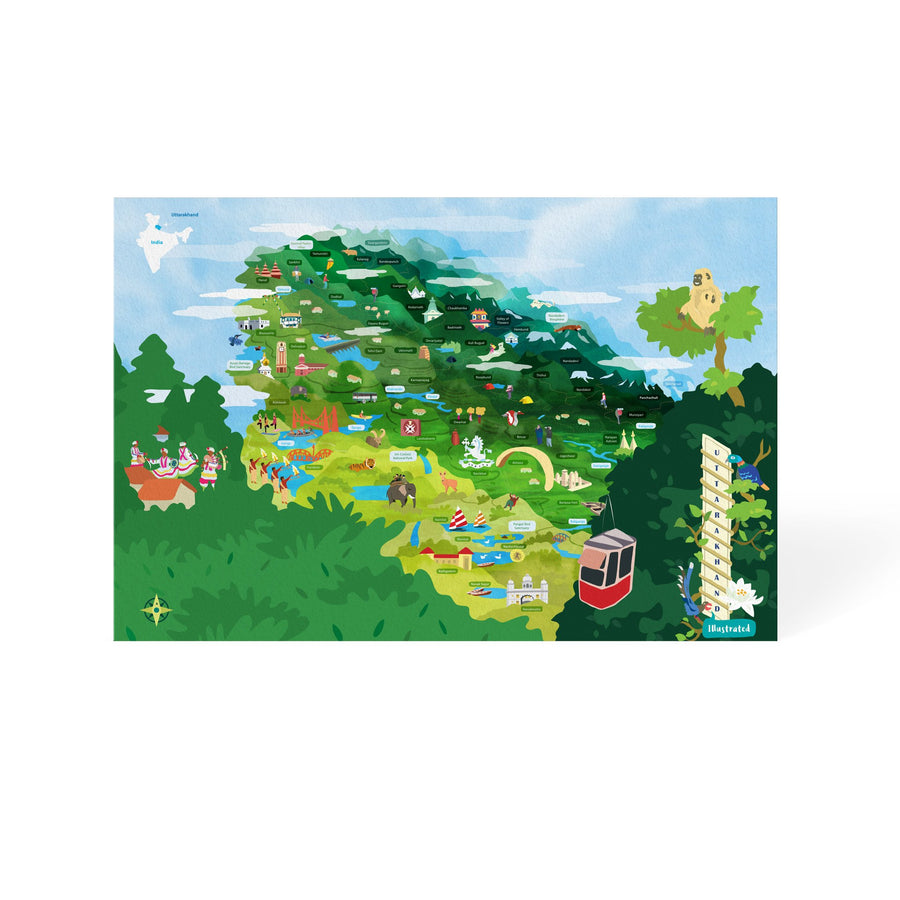 Uttarakhand Map