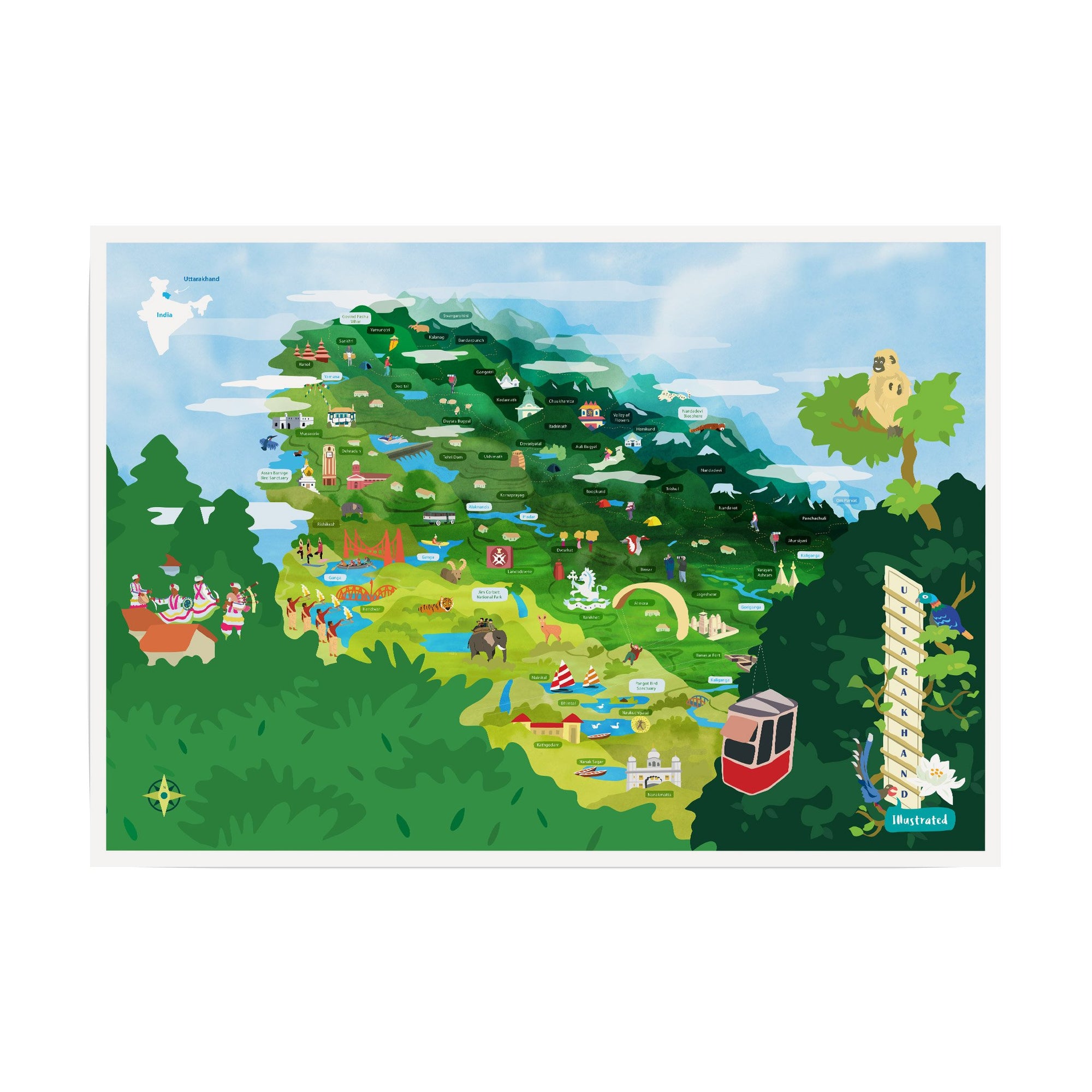 Uttarakhand Map